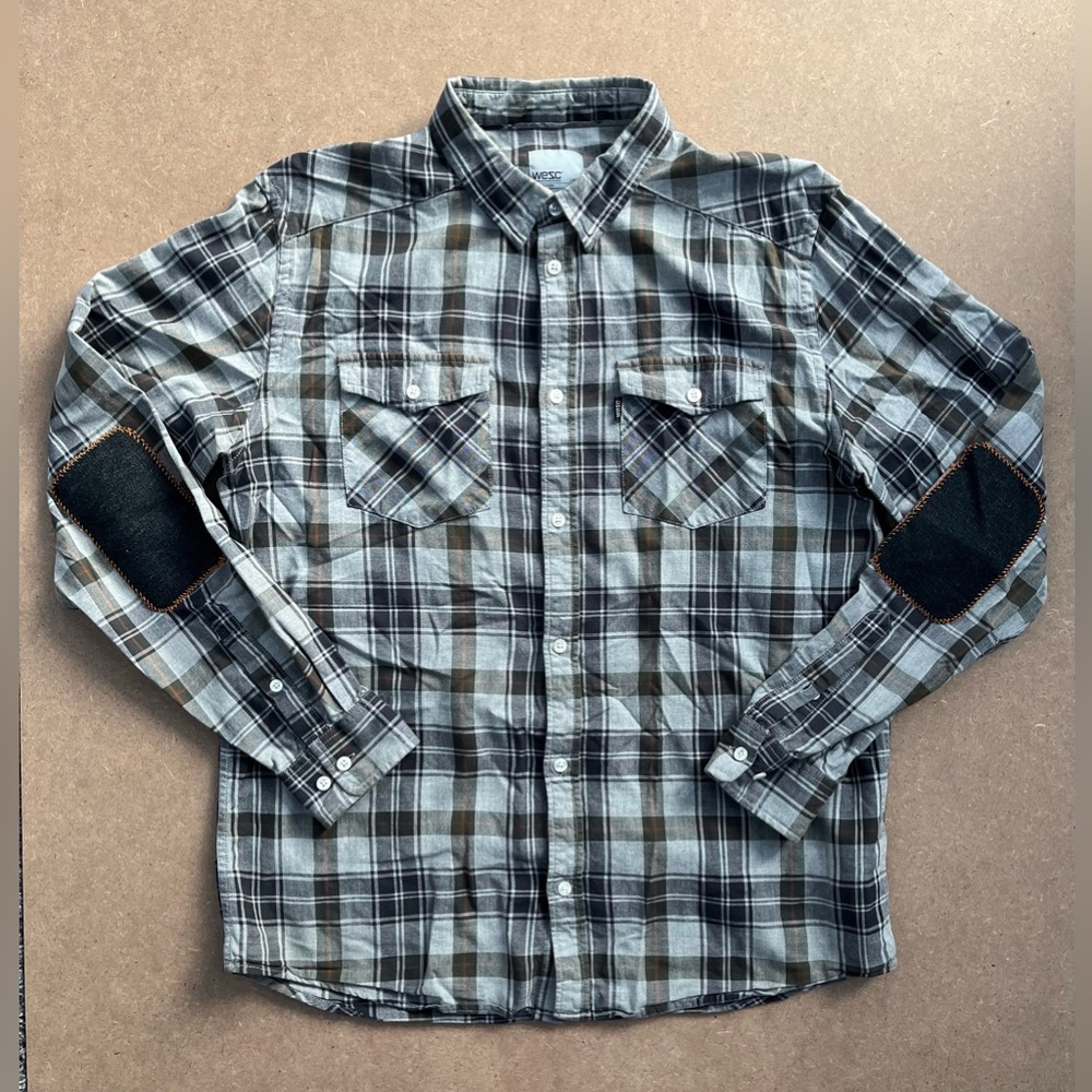 WESC Button-Down Flannel Shirt